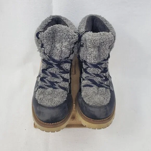 Circus By Sam Edelman Womens Kilbourn Winter Boots Brown Faux Fur Lace Up SZ 6 - Picture 4 of 12